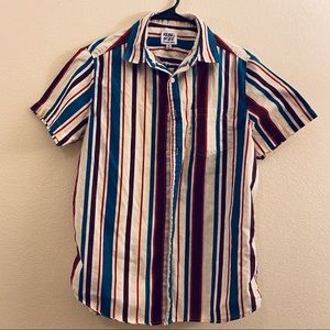 Rebel Star Short Sleeve Button Down